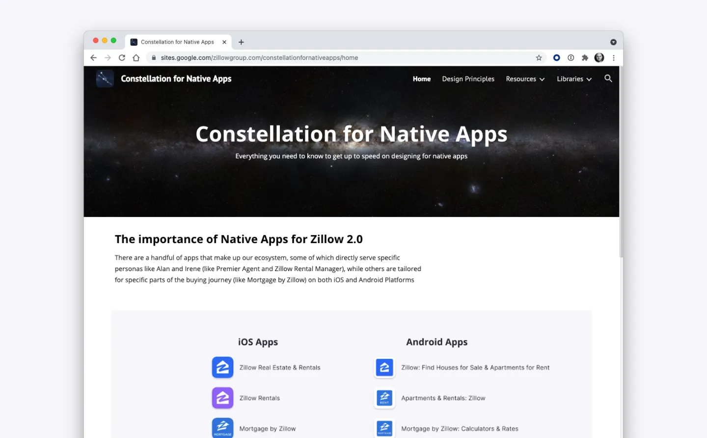 Documentation Site in Google Sites