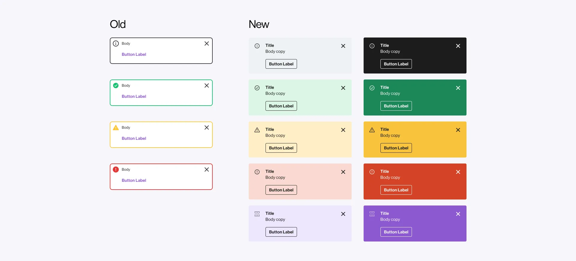 Inline Alert components