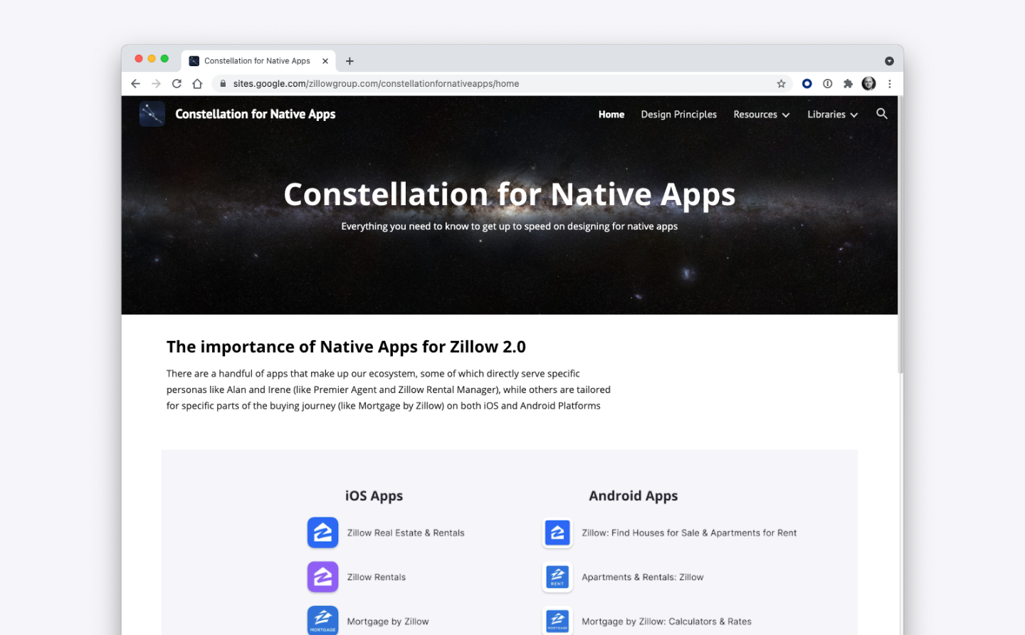 Documentation Site in Google Sites
