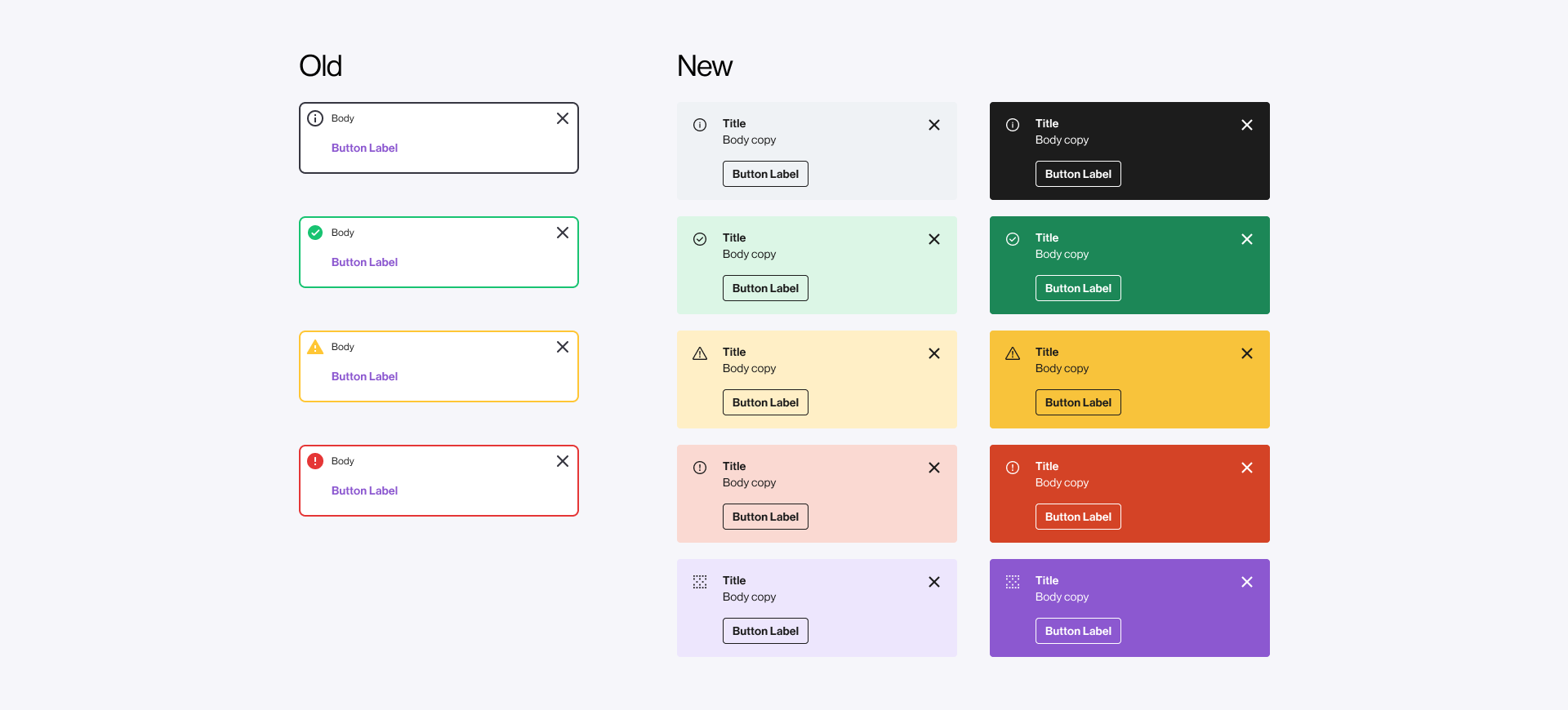 Inline Alert components